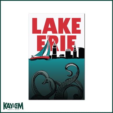 Lake Erie Monster Poster