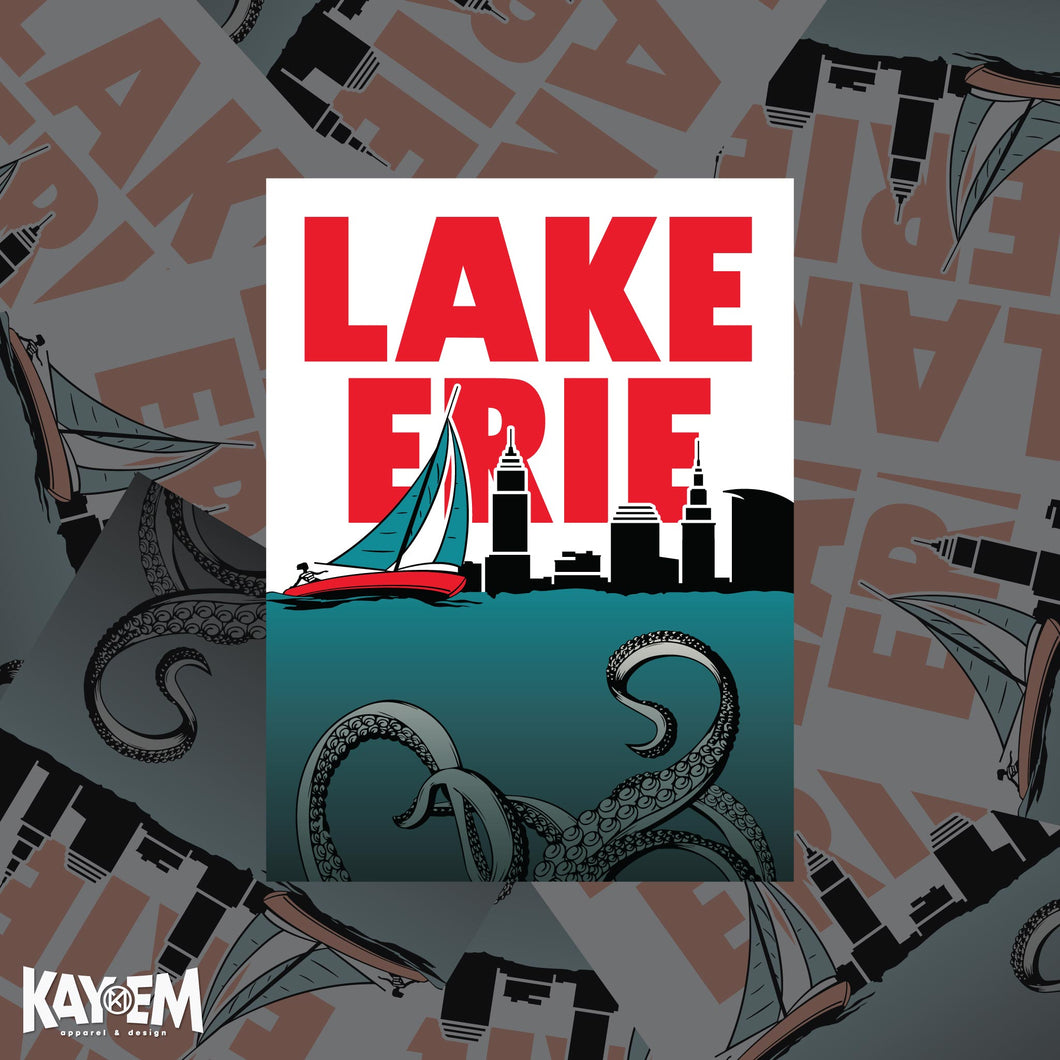 Lake Erie Monster Sticker