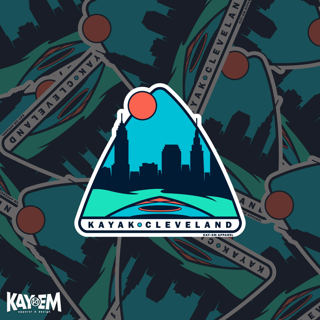 Kayak Cleveland Sticker