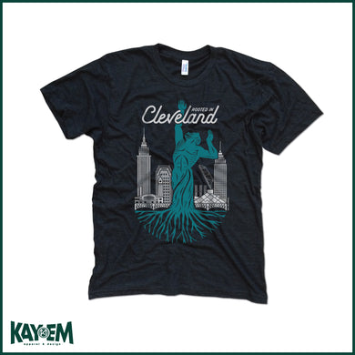 Rooted in Cleveland Black T-Shirt